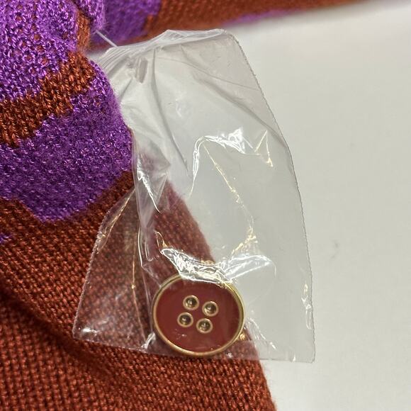 NWT Liz Claiborne Floral V-Neck Button Up Cardigan Sweater Womens Petite Size PM - Picture 8 of 11